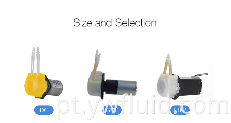 Distribuidor de micro bomba elétrica de 12v de alta qualidade YWfluid usado para distribuição de sucção ou enchimento de transferência de líquido